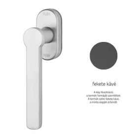   Linea Cali Token Zincral jumătate mâner fereastră cafea neagră cu sistem Smart Block 469 SK KA