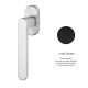 Linea Cali Lola Zincral matte black window half handle 428 DK VE