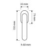 Fenster Türknauf Linea Cali Lola Zincral glänzend verchromt mit Smart Block System 428 SK CR