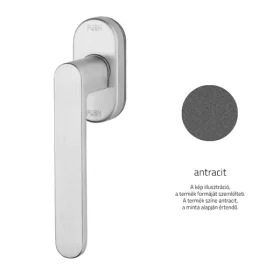   Linea Cali Lola Zincral antracit jumătate mâner fereastră cu sistem Smart Block 428 SK AS