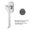 Linea Cali Turbo Zincral anthracite oval rosette window handle with Smart Block system 470 SK O AS