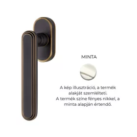   Linea Cali Chic nichel strălucitor jumătate mâner fereastră 1670 DK NL