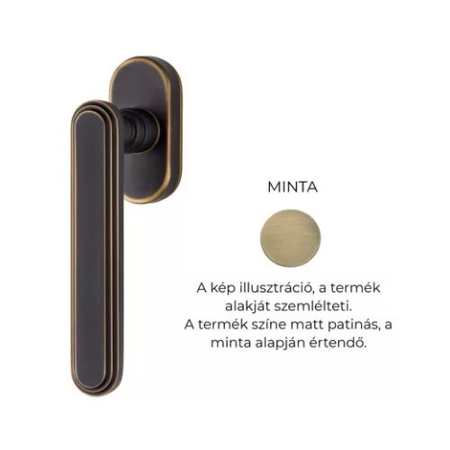 Linea Cali Chic semimâner fereastră bronz mat 1670 DK BM