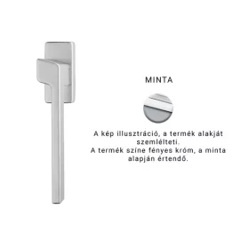   Linea Cali Stream Zincral semimâner fereastră crom strălucitor 484 DK CR