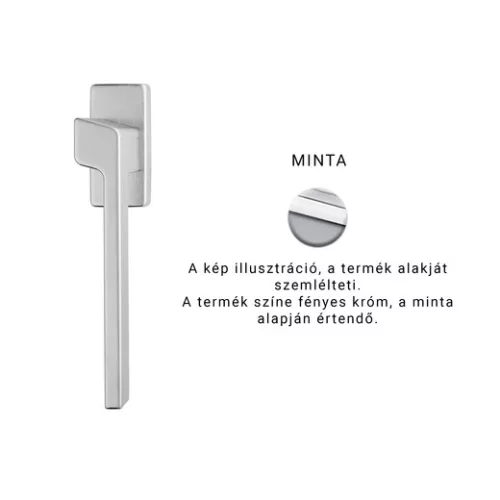 Linea Cali Stream Zincral semimâner fereastră crom strălucitor 484 DK CR