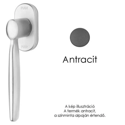 Linea Cali Spring Zincral antracit jumătate mâner fereastră 480 DK AS