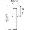 Linea Cali Ala luminos crom jumătate de mâner ferestrei cu sistem Smart Block 1385 SK CR