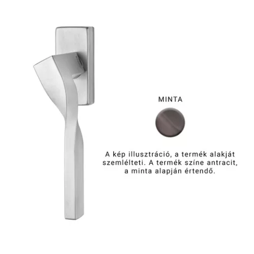 Linea Cali Twist Zincral antracit jumătate mâner fereastră 489 DK AS