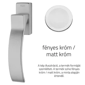   Linea Cali Elios semimâner fereastră crom strălucitor / crom mat cu sistem Smart Block 1341 SK CM