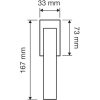 Fenster Türknauf Linea Cali Elios glänzend verchromt / matt verchromt mit Smart Block System 1341 SK CM