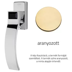   Linea Cali Elios Semi mâner fereastră aurit cristal cu cristal negru jet cu sistem Smart Block 13