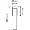 Linea Cali Ala mattschwarzer halber Fenster Türknauf 1385 DK VE