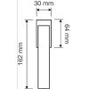 Linea Cali Elios Crystal mat crom jumătate de mâner ferestrei cu jet negru crystal 1343 DK CS