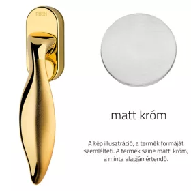   Linea Cali Delfino semi-mâner fereastră crom mat cu sistem Smart Block 955 SK CS