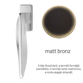 Linea Cali Aqua semimâner fereastră bronz mat 1440 DK BM