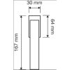 Linea Cali Aqua matt bronzefarbener Fenster Türknauf 1440 DK BM