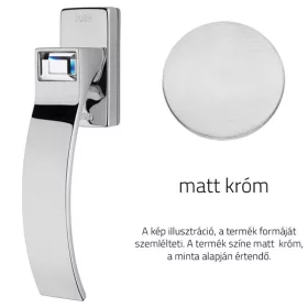   Linea Cali Elios Crystal semi-mâner fereastră crom mat cu sistem Smart Block 1340 SK CS