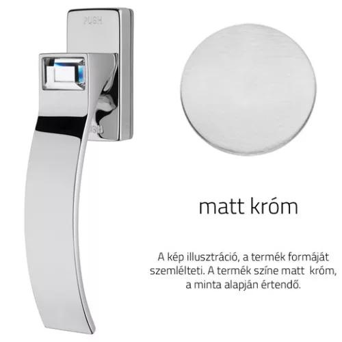 Linea Cali Elios Crystal semi-mâner fereastră crom mat cu sistem Smart Block 1340 SK CS