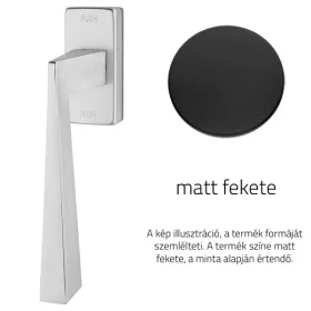   Linea Cali Conica Zincral semimâner fereastră negru mat cu sistem Smart Block 486 SK VE