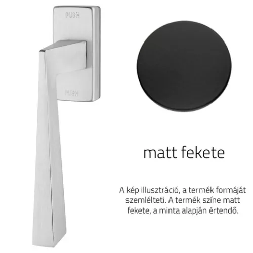 Linea Cali Conica Zincral semimâner fereastră negru mat cu sistem Smart Block 486 SK VE