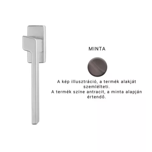 Linea Cali Stream Zincral antracit jumătate mâner fereastră 484 DK AS