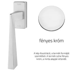   Linea Cali Conica Zincral semimâner fereastră crom strălucitor cu sistem Smart Block 486 SK CR