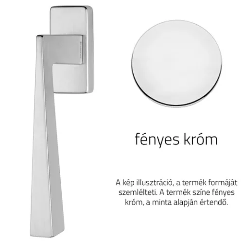 Linea Cali Conica Zincral semimâner fereastră crom strălucitor 486 DK CR