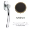 Linea Cali Elika semimâner fereastră bronz mat 990 DK BM