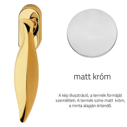 Linea Cali Delfino semimâner fereastră crom mat 955 DK CS