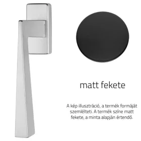   Linea Cali Conica Zincral semi-mâner fereastră negru mat 486 DK VE