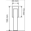 Linea Cali Corner Zincral mat crom jumătate de mâner ferestrei cu sistem Smart Block 505 SK CS