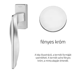   Linea Cali Aqua semi-mâner ferestre crom strălucitor cu sistem Smart Block 1440 SK CR