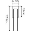 Linea Cali Aqua luminos crom jumătate de mâner ferestrei cu sistem Smart Block 1440 SK CR