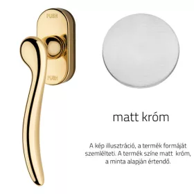   Linea Cali Beta semi-mâner fereastră crom mat cu sistem Smart Block 488 SK CS