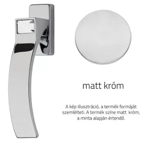   Linea Cali Elios Crystal semi-mâner fereastră crom mat 1340 DK CS