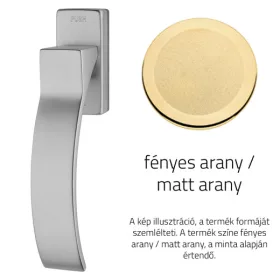   Linea Cali Elios semi-mâner fereastră auriu strălucitor / auriu satinat cu sistem Smart Block 1341 SK OM