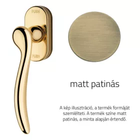   Linea Cali Beta semimâner fereastră cu patină mată cu sistem Smart Block 488 SK PM