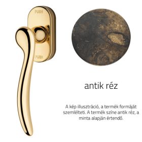   Klamka okienna Linea Cali Beta w kolorze antycznej miedzi z systemem Smart Block 488 SK AN