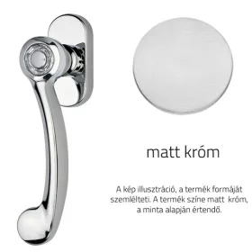 Linea Cali Cosmic semimâner fereastră crom mat 1335 DK CS