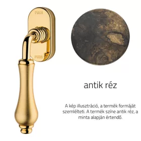   Linea Cali Aldar semimâner fereastră din alamă antică cu sistem Smart Block 920 SK AN