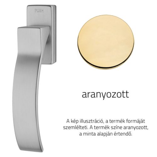 Linea Cali Elios jumătate mâner fereastră aurit cu sistem Smart Block 1341 SK OZ