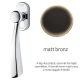 Linea Cali Elika matt bronz ablakfélkilincs Smart Block rendszerrel 990 SK BM