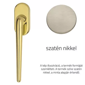   Linea Cali Brixia jumătate mâner fereastră nichel satinat 760 DK NS