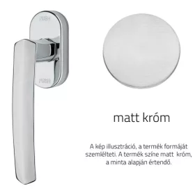   Linea Cali Dafne semi-mâner fereastră crom mat cu sistem Smart Block 509 SK CS