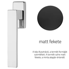   Linea Cali Corner Zincral negru mat jumătate mâner fereastră 505 DK VE