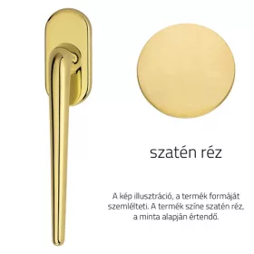   Linea Cali Brixia semimâner fereastră din alamă satinată 760 DK OS