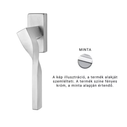 Linea Cali Twist Zincral semimâner fereastră crom strălucitor 489 DK CR