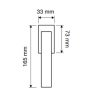 Linea Cali Twist Zincral Fenster Türknauf aus hellem Chrom 489 DK CR