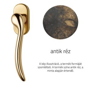 Klamka okienna Linea Cali Beta antyczna miedziana 488 DK AN