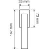 Linea Cali Elios Crystal Fenster Türknauf in glänzendem Chrom mit Smart Block System 1340 SK CR